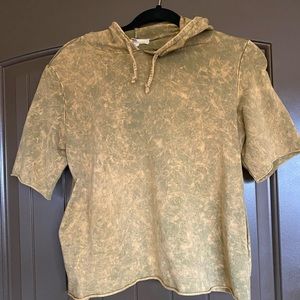 Gilded Intent cropped hoodie